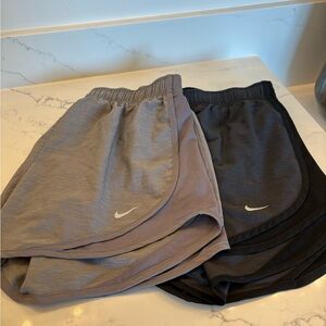 Nike Dri-FIT Gray Shorts 2 pairs black and gray